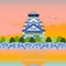 Japan Castle Landmark World Heritage Landscape Full