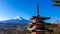 Japan - Chureito Pagoda with Mt Fuji view