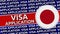 Japan Circular Flag with Visa Application Titles