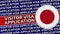 Japan Circular Flag with Visitor Visa Application Titles
