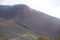 Japan, the crater of the volcano Fuji.