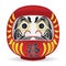 Japan Daruma doll Translation on body is Fortune