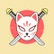 Japan devil fox mask