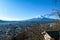 Japan - Distant view on Mt Fuji