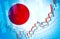 Japan Economy Global Market Background Design Chart Material graph illustration