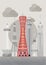 Japan Famous Tower Series Vector