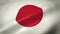 Japan Flag Background Waving Seamless Looping