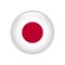 Japan flag on button