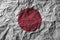 Japan flag with high detail of old dirty crumpled paper
