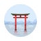 Japan at the floating gate icon
