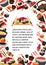 Japan food, seafood sushi banner template design
