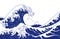 Japan great wave vector illustration