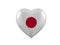 Japan heart flag
