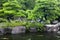 Japan Himeji Himeji Koko-en Gardens pond with Koi Carps