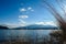 Japan - An idyllic view on Mt Fuji from Kawaguchiko Lake