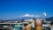 Japan industrial zone and Mountain fuji at Shizuoka prefecture