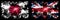 Japan, Japanese vs United Kingdom, British, Britain New Year celebration sparkling fireworks flags concept background. Combination