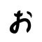 Japan Kanji letter icon vector sign and symbol isolated on white background, Japan Kanji letter logo concept
