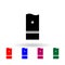 Japan lieutenant general military ranks and insignia multi color icon. Simple glyph, flat  of military ranks and insignia of