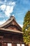 Japan, Narita, temple roof detail