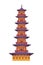 Japan pagoda building