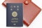 Japan passport isolated on white background