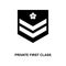 japan private first class military ranks and insignia glyph icon