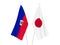 Japan and Republic of Haiti flags