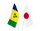 Japan and Saint Vincent and the Grenadines flags