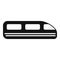 Japan speed train icon, simple style