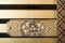 Japan style Golden pattern in Honmaru Palace of Nagoya Castle