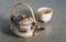 Japan teapot and cup