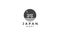 Japan torii with night  logo symbol icon vector graphic design illustration