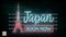 Japan Travel And Journey neon light background. Vector Design Template.used for your advertisement, book, banner, template, travel