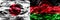 Japan vs Malawi, Malawian smoke flags placed side by side.