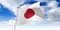 Japan - waving flag - 3D illustration