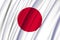 Japan waving flag illustration.