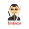 Japaneese Yakuza Cartoon Style Icon