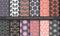 Japanese Asian spring traditional seamless patterns collection set