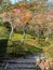 Japanese autumn garden in Tenryuji temple during autumn season i