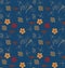 Japanese blue seamless pattern