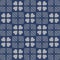 Japanese Blue Spider Square Seamless Pattern