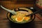 The Japanese bone soup ramen