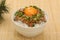 Japanese Breakfast: Natto with egg on rice