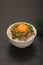 Japanese Breakfast: Natto with egg on rice