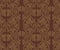 Japanese Brown Abstract Flower Seamless Pattern