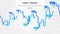 Japanese candle stick chart with buy and sell indices