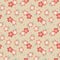 Japanese Cherry Blossom Leaf Fall Vector Seamless Pattern
