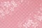 Japanese cherry blossom on pink checkered pattern paper background