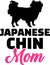 Japanese Chin mom silhouette